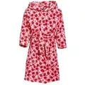 Playshoes Kinderbademantel Fleece-Bademantel Erdbeeren rosa 146/152