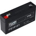 Fiamm FG10121 Blei-Gel Akku 6 Volt, 1,2Ah mit 2 Faston Steckkontakten - Schwarz
