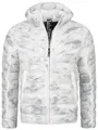 Indicode Herren INLivia Steppjacke in Daunenjacken-Optik | Winterjacke Übergangsjacke mit Kapuze Offwhite, XXL