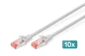 DIGITUS Patchkabel CAT 6 S/FTP DK-1644-010-10(VE10) Ethernet Netzwerk Kabel