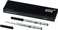 MONTBLANC Kugelschreibermine, Großraum, M, Schreibfarbe: mystery black (2 Stück), Sie erhalten 1 Packung á 2 Stück