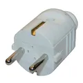 5x Schukostecker Schuko Stecker Schutzkontakt 16A 230V Weiß