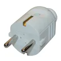 5x Schukostecker Schuko Stecker Schutzkontakt 16A 230V Weiß