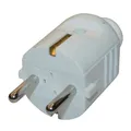 5x Schukostecker Schuko Stecker Schutzkontakt 16A 230V Weiß