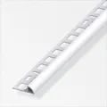 alfer Viertelkreisprofil Aluminium eloxiert silber  Viertelkreisprofil