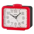Seiko QHK061R Wecker Quarzwecker Analog Bell Alarm Rot