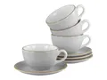 CreaTable - Vintage Nature - Cappuccino-Set 8-tlg. (Stein)