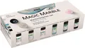 KREUL 73613 - Magic Marble Marmorierfarbe, Chalky Living Set, 6 x 20 ml Farbe in