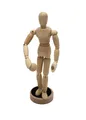 Gliederpuppe 20cm hoch magnetisch mit Ball, Mannequin, Zeichenpuppe, aus fein...