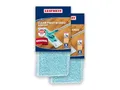Leifheit Original 2er Set Wischbezug CLEAN Twist Ergo M super Soft 33 cm für Parkett, Holzböden und Kork, mit Spezialfasern, Wischer Ersatzbezug für minimale Wasseraufnahme