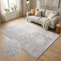 carpet city Waschbarer Teppich Einfarbig Kurzflor - 80x280 cm in Grau - Weich & Soft-Touch Haptik - rutschfest & Pflegeleicht - Teppich für Wohnzimmer, Schlafzimmer & Flur