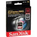SanDisk Extreme Pro SDHC 32GB UHS-I C10 U3 V30 SD Karte