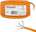 PremiumX 25m CAT 7 Netzwerkkabel Simplex LAN Kabel Ethernet Datenkabel