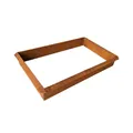 Schneckenzaun Set 14 tlg. – 4x Ecke 90° + 10x Seitenteil 1 m – Cortenstahl – Schneckenabwehr ohne Gift – Schneckenschutz Metall für Hochbeet & Garten – Schnecken Barriere, Schneckensperre, rostoptik