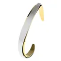 Ernstes Design Armreif aus Edelstahl bicolor A681