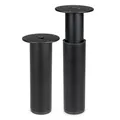 Möbelfuß Metall Schwarz höhenverstellbar 120–180 mm Möbelbein Sofafuß Tischfuß [1 Stück]