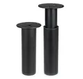 Prima-Online Möbelfuß Möbelfuß Metall Schwarz höhenverstellbar 120–180 mm Möbelbein Sofafuß, (1-St)