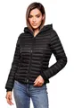 Navahoo Damen Übergangs Stepp Jacke mit Kapuze B348 [B348-Kimuk-Schwarz-Gr.XXL]