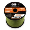 Paracord 550 Typ III | ø 4mm - 11 Kerne - max. 250 kg | 100% Nylonschnur - reißfest & extrem stabil | Nylonseil, Allzweckseil, Reepschnur & Outdoor Seil