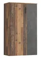 Schuhschrank 2-trg. BOOTS von Forte Old Wood Vintage / Beton Dunkelgrau by