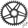 Wolf Tooth PowerTrac Elliptical SRAM 8-Bolt Direct Mount Kettenblatt, 38 Z., black (38) (OVAL-SDM8-38)
