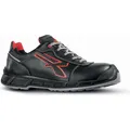 U-Power Sicherheitshalbschuh Billie Gr.42 schwarz/rot S3 CI SRC ESD EN20345 Leder (S3, 42) (RK20094-42)