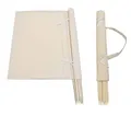 Aves-24 Windschutz 8m Strand Garten Meer Sichtschutz 100% unbehandelte Baumwolle Camping Blickschutz Natur Ökologisch Trennenwand