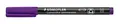 STAEDTLER permanent Marker Lumocolor, violett, Linienbreite ca. 1,0 mm, wisch- und wasserfest, Made in Germany, lange Lebensdauer, 10 violette Universalstifte im Kartonetui, 317-6
