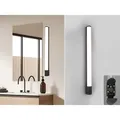 Trio - Led Bad Wandleuchte Piera Mit Steckdose Schwarz - Spiegelleuchte, Breite 79cm