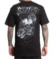 Sullen Clothing T-Shirt Felipe Morales Art Collective Tattoo Schädel Rosen, Größe:M