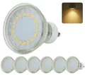 Sweet LED LED-Leuchtmittel GU10 LED 6er Pack 230V 5W warmweiß, GU10, 6 St., warmweiß, 18 SMD Chips
