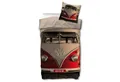 BERONAGE Wendebettwäsche VW Volkswagen Bulli T1 Bettwäsche Linon / Renforcé 049 Bettbezug Retro, 100% Baumwolle, 2 teilig, 135x200 + 80x80 cm