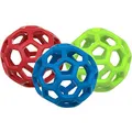 JW Pet HOLEE Roller Ball Hund Kauen springendes Spielzeug Gross 16,5cm-3 Stücke