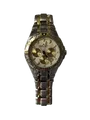 Jacques Lemans Armbanduhr Edelstahl Chronograph Datum Silber Gold 1-1347E