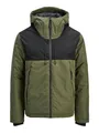 JACK & JONES Herren Jcounion Light Padded Blocking Jacket, Grape Leaf, l