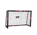 Hudora Fußballtor Pro Tect, 180 x 120 x 60 cm wetterfest Outdoor Tor mit Tornetz, Rot, Schwarz