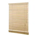 Ventanara® Holzjalousie 35mm Natur Holz Jalousie Jalousette Echtholz (130 x 250 cm)