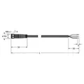 Turck 6625552 Sensor-/Aktor-Anschlussleitung 10m Polzahl Sensoren: 3 1St.