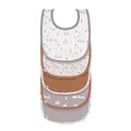 LÄSSIG Baby Kleinkind Lätzchen Set (5 St.) Klettverschluss Baumwolle wasserdicht/Value Pack Bib Tiny Farmer Goose