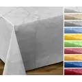 Beautex Tischdecke Wachstuchtischdecke abwischbar, Gartentischdecke Marmorstein (1-tlg) weiß Rund | 140 cm x 140 cm