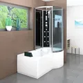 Kombination Badewanne Dusche K50-L31 Duschtempel 170x100 cm