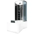 AcquaVapore Grossraumdusche Wanne Dusche Kombination sw K50-L31 170x100, Sicherheitsglas ESG, inklusive Duschwanne, Moderner Touchscreen, Rutschsicher, Schnelle Reinigung, Digitale Steue schwarz