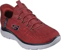 Skechers Sport Herren SUMMITS KEY PACE  Sneakers Slip ins Vegan 232469 red/black , Schuhgröße:48.5 EU