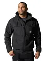 Carhartt J140 Herren-Jacke J140, lockere Passform, isoliert, Flanellfutter, Active Jac, Schwarz, Klein