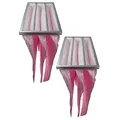 vhbw 2X Taschenfilter für Klima- und Lüftungsanlagen - Filter F7, 28,7 x 59,2 x 60 cm, Rosa