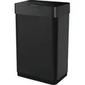 Five Stars® Mülleimer mit Sensor - 2x30 Liter - 2 Fächer - Edelstahl - Küche - Schwarz - Schwarz