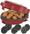 Epiq 3-in-1 Cake Maker Donut-, Muffin-,Cup- und Popcake-Maker 3 auswechselbare Backplatten, Rot Metallic,700 Watt,antihaftbeschichtet, 80000732