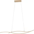 GRISOLIA Hängeleuchte Hängelampe Pendellampe Pendelleuchte - L115 x B7 x H120 cm - braun - 20W inkl. - IP20