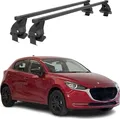 Menabo Dachträger Grundtäger für Mazda 2 2014-2020 50kg Stahl Schwarz 2 tlg