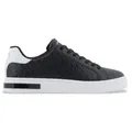 A|X Armani Exchange für Herren. XM000140AF11916MC011 Schwarze Crossover-Logo-Turnschuhe (40), Wohnung, Schnürsenkel, Lässig